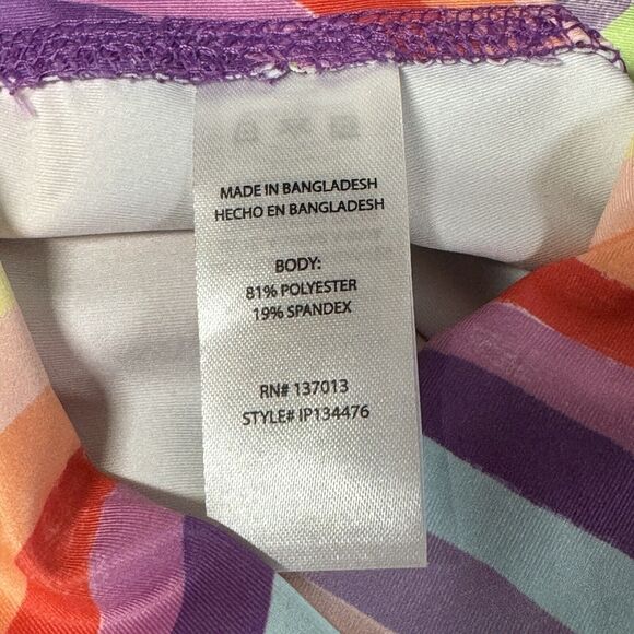 WILDFOX Women's 7/8 Legging High Waisted Soleil Stripes Athletic Rainbow XS NEW - Picture 10 of 11